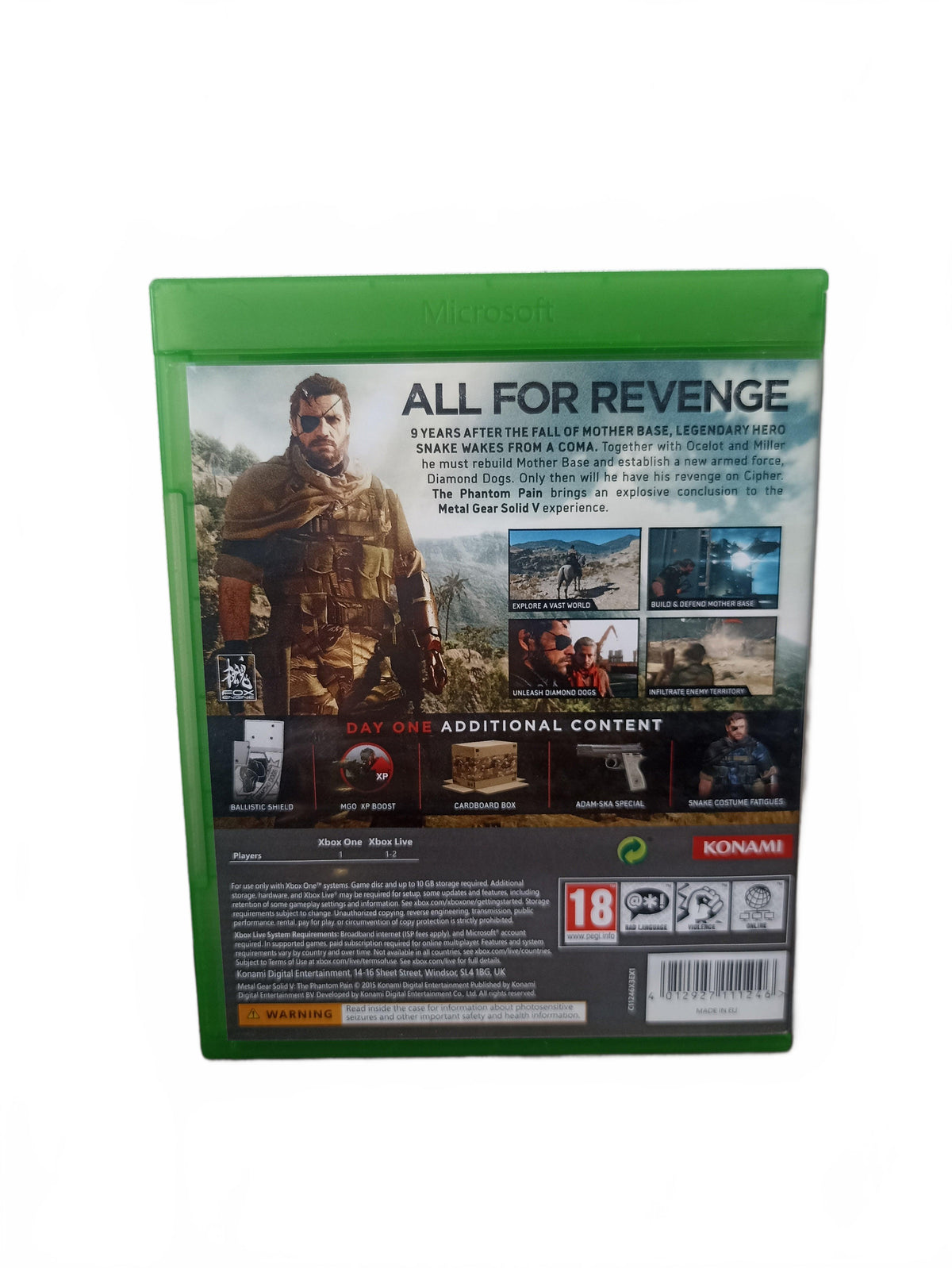 Metal Gear Solid V: The Phantom Pain — Xbox One — XONE