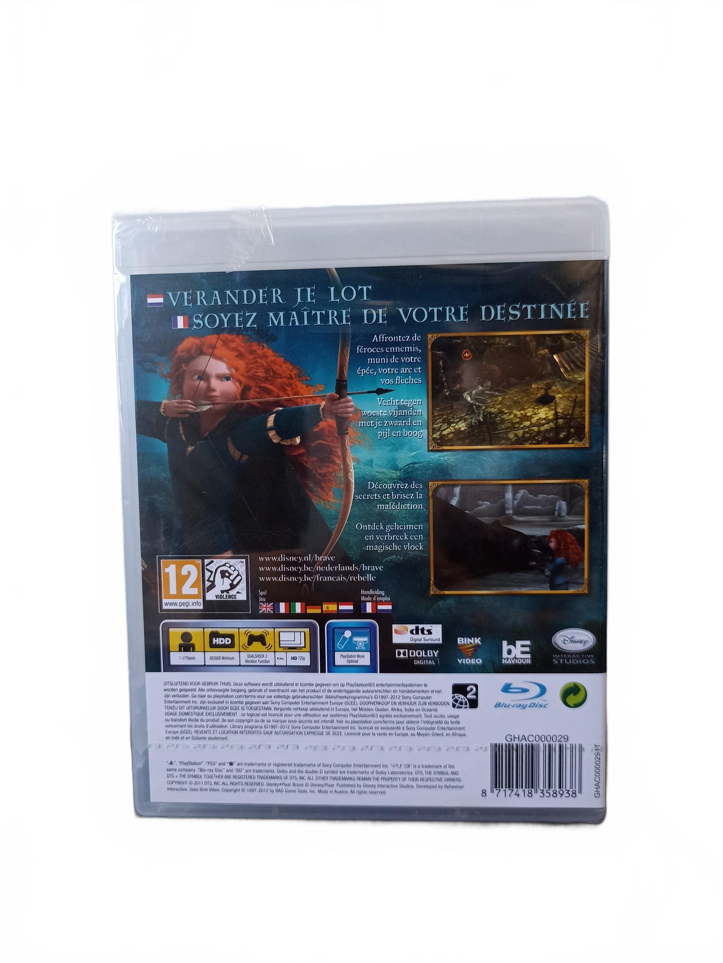 Disney Pixar Rebelle — PlayStation 3 — PS3