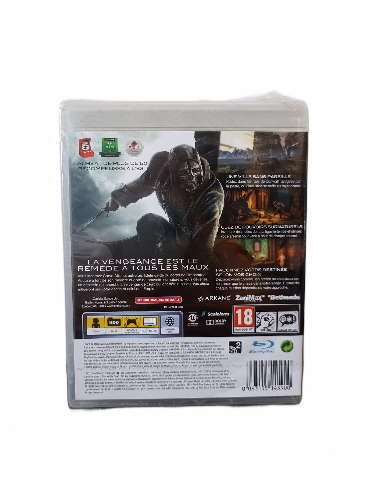 Dishonored — PlayStation 3 — PS3 Neuf