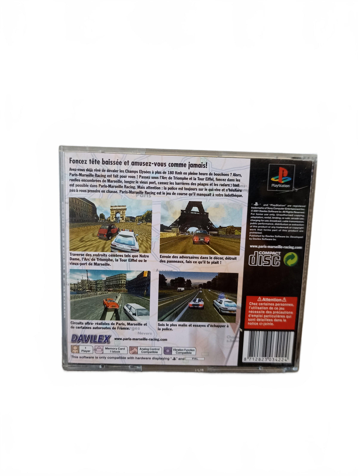 Paris-Marseille Racing — PlayStation — PS1 Seconde Vie