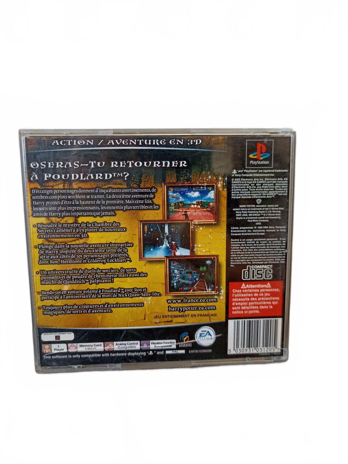 Harry Potter et la Chambre des Secrets — PlayStation — PS1 Seconde Vie