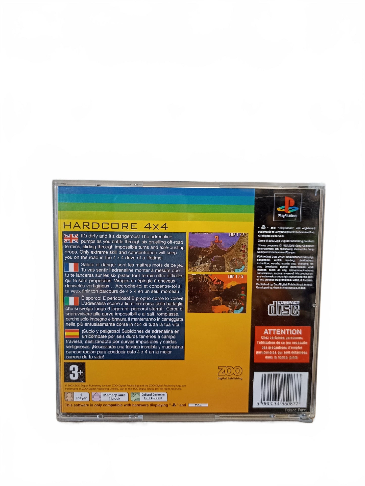 Hardcore 4x4 — PlayStation — PS1 Seconde Vie
