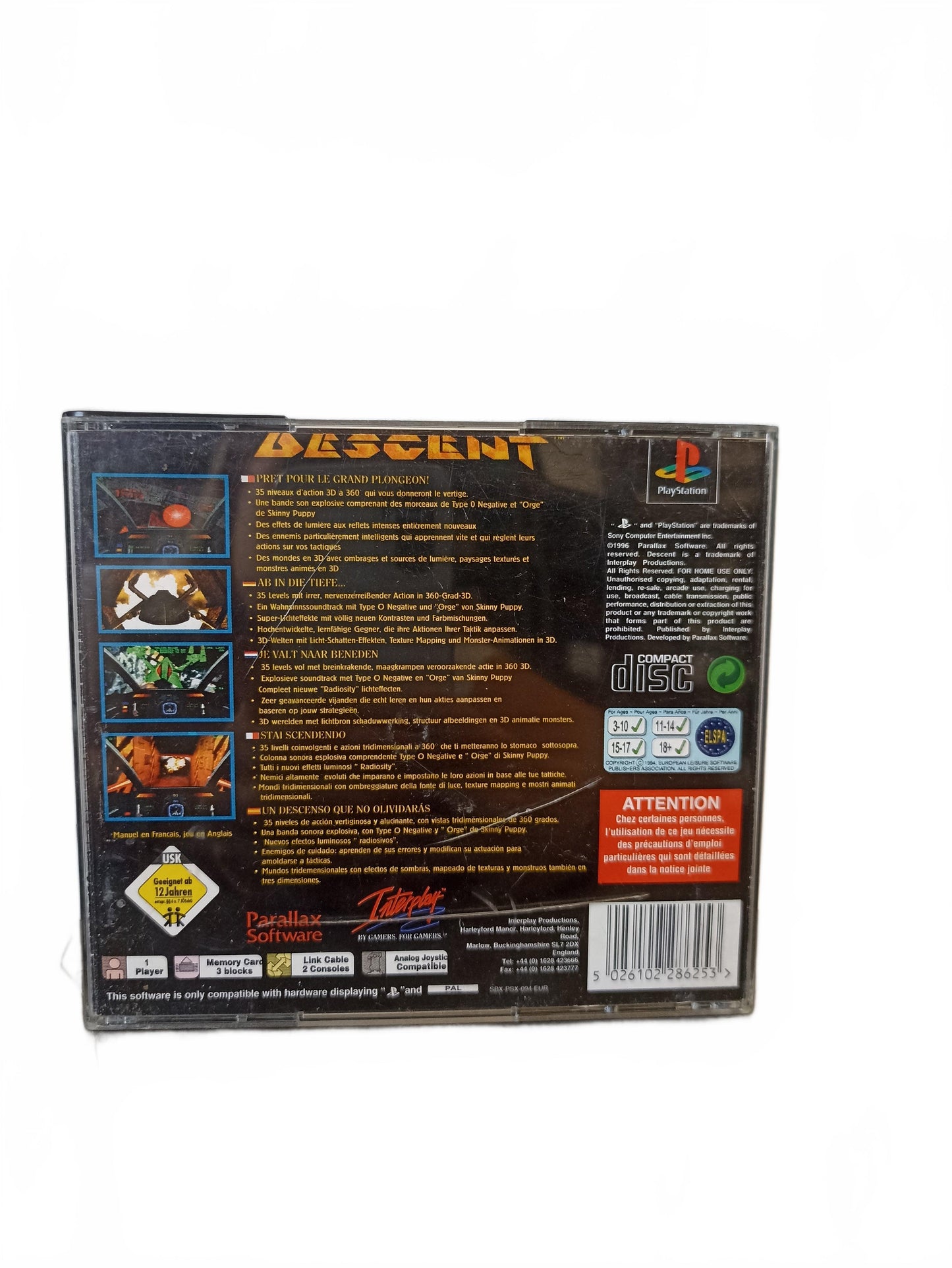 Descent — PlayStation — PS1 Seconde Vie