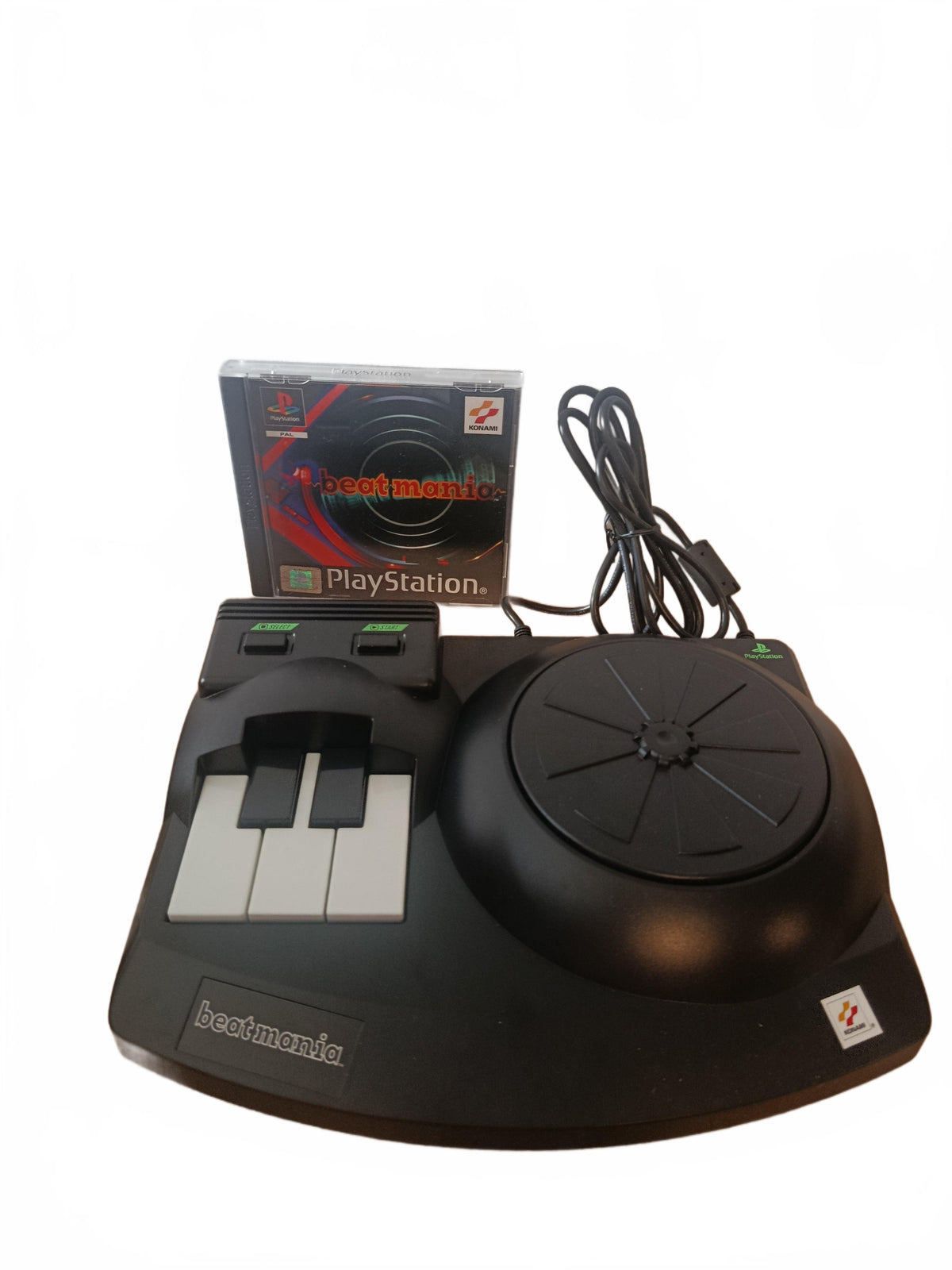 Beatmania + Turntable Peripheral — PlayStation 1 (PS1)