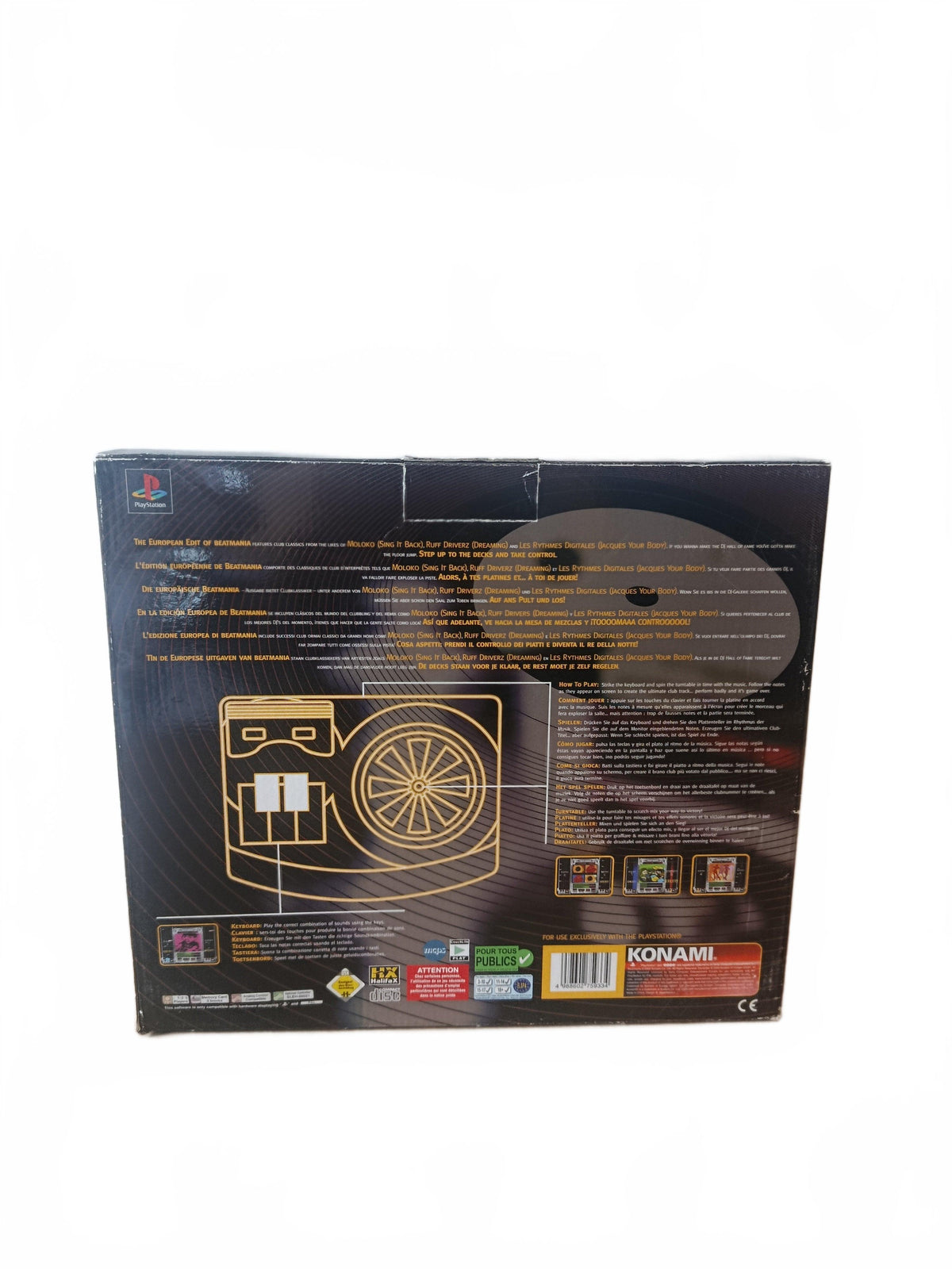 Beatmania + Turntable Peripheral — PlayStation 1 (PS1)