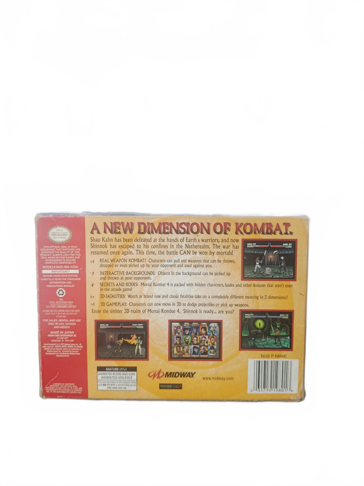 Mortal Kombat 4 Nintendo 64