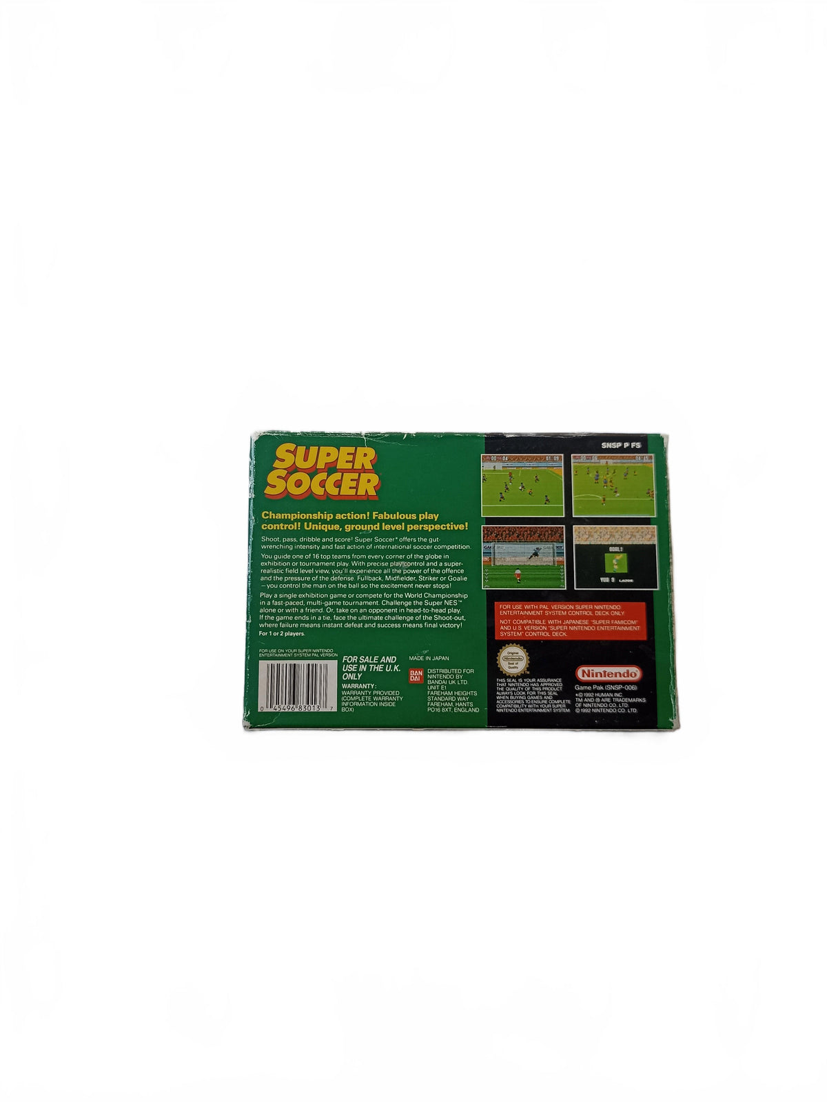 Super Soccer Super Nintendo (SNES) en boite