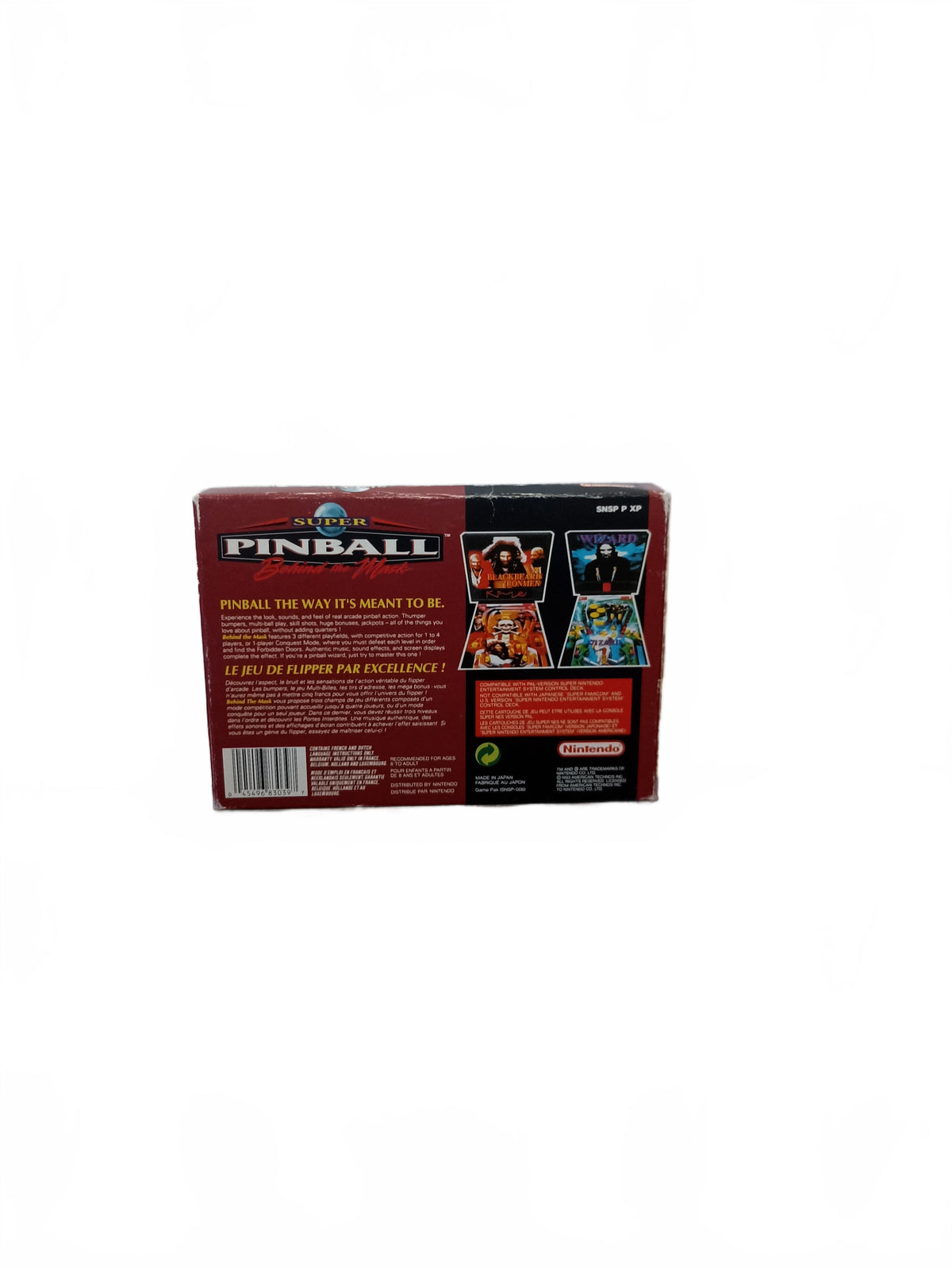 Super Pinball Super Nintendo (SNES) complet en boite