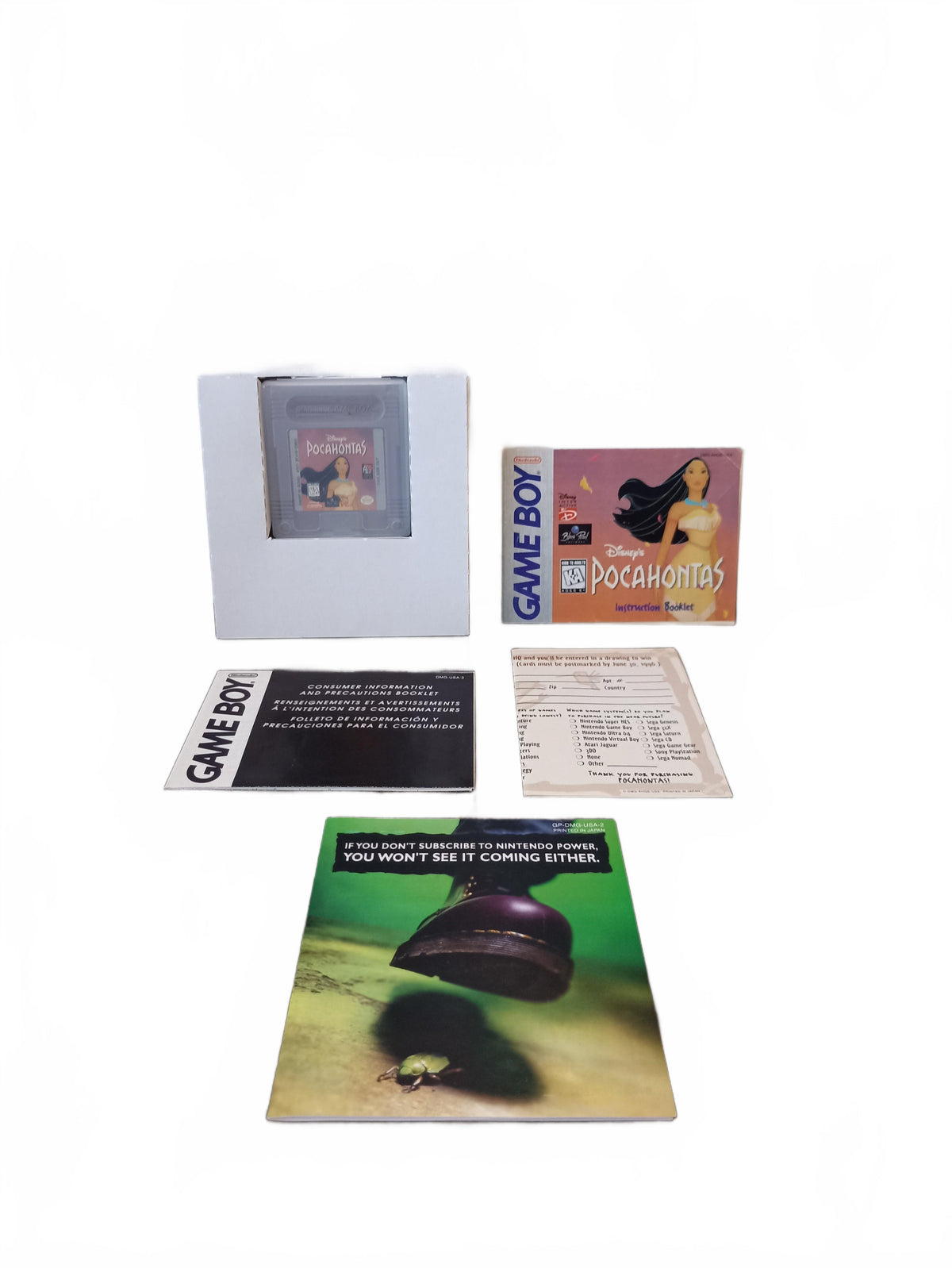 Disney Pocahontas Nintendo Game Boy (GB) complet en boite