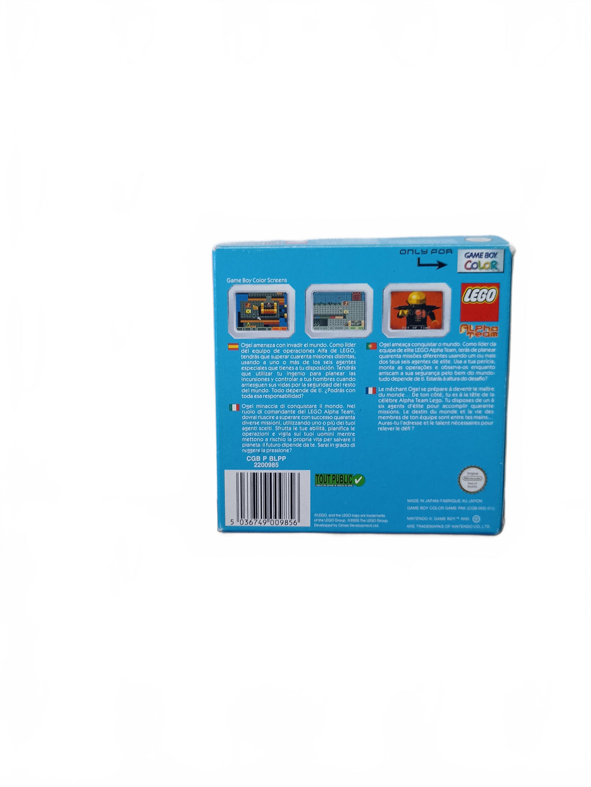 Alpha Team Nintendo Game Boy Color (GBC) complet en boite