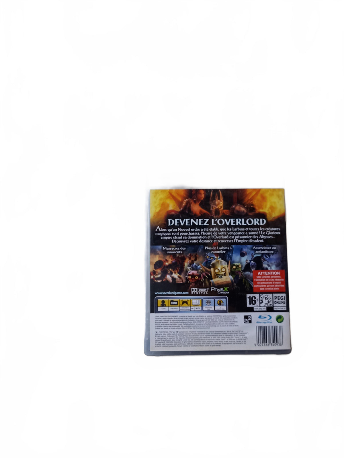 Overlord playstation 3 (PS3)