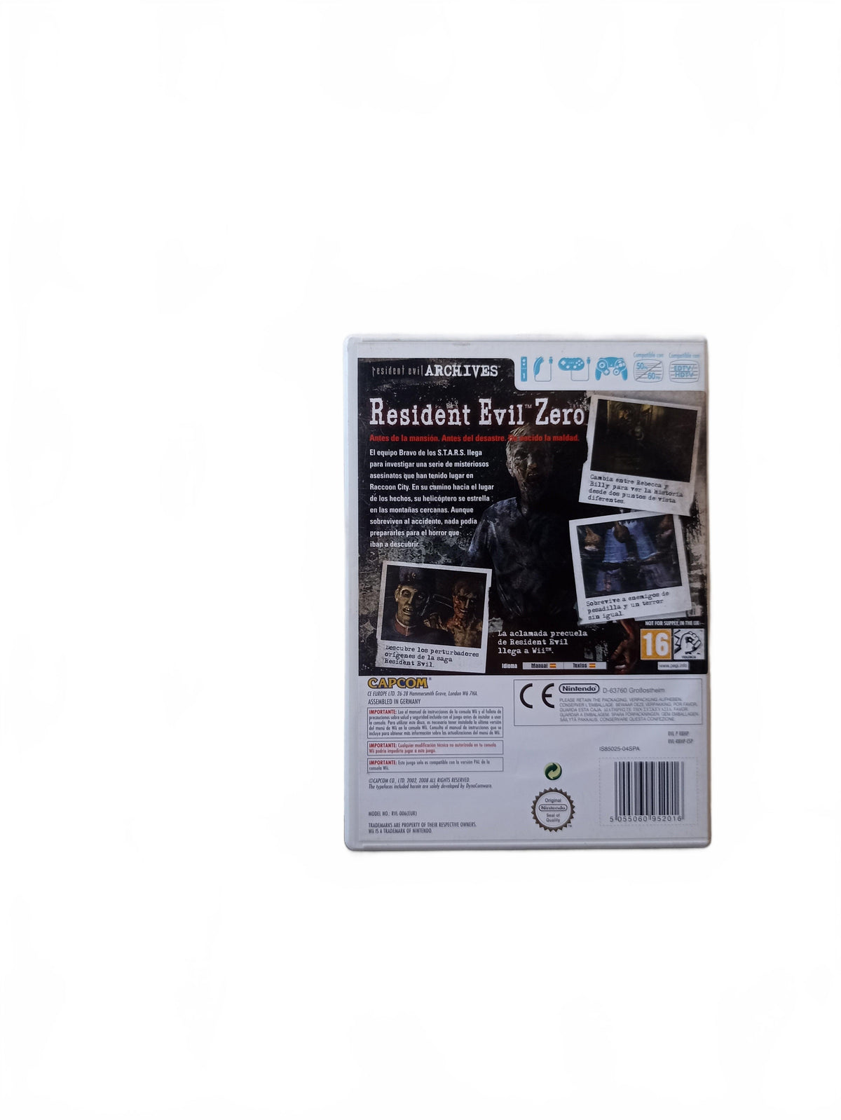 Resident Evil Zero nintendo WII