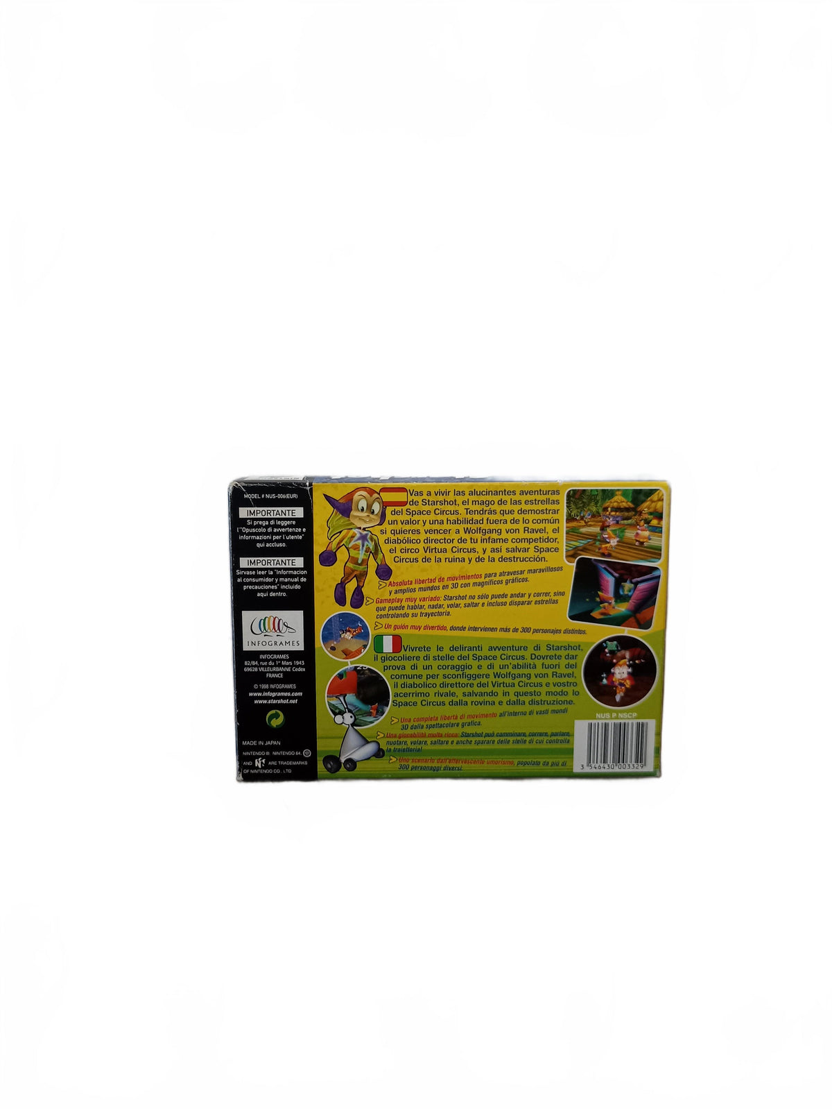 Starshot Space Circus Fever Nintendo 64 (N64)