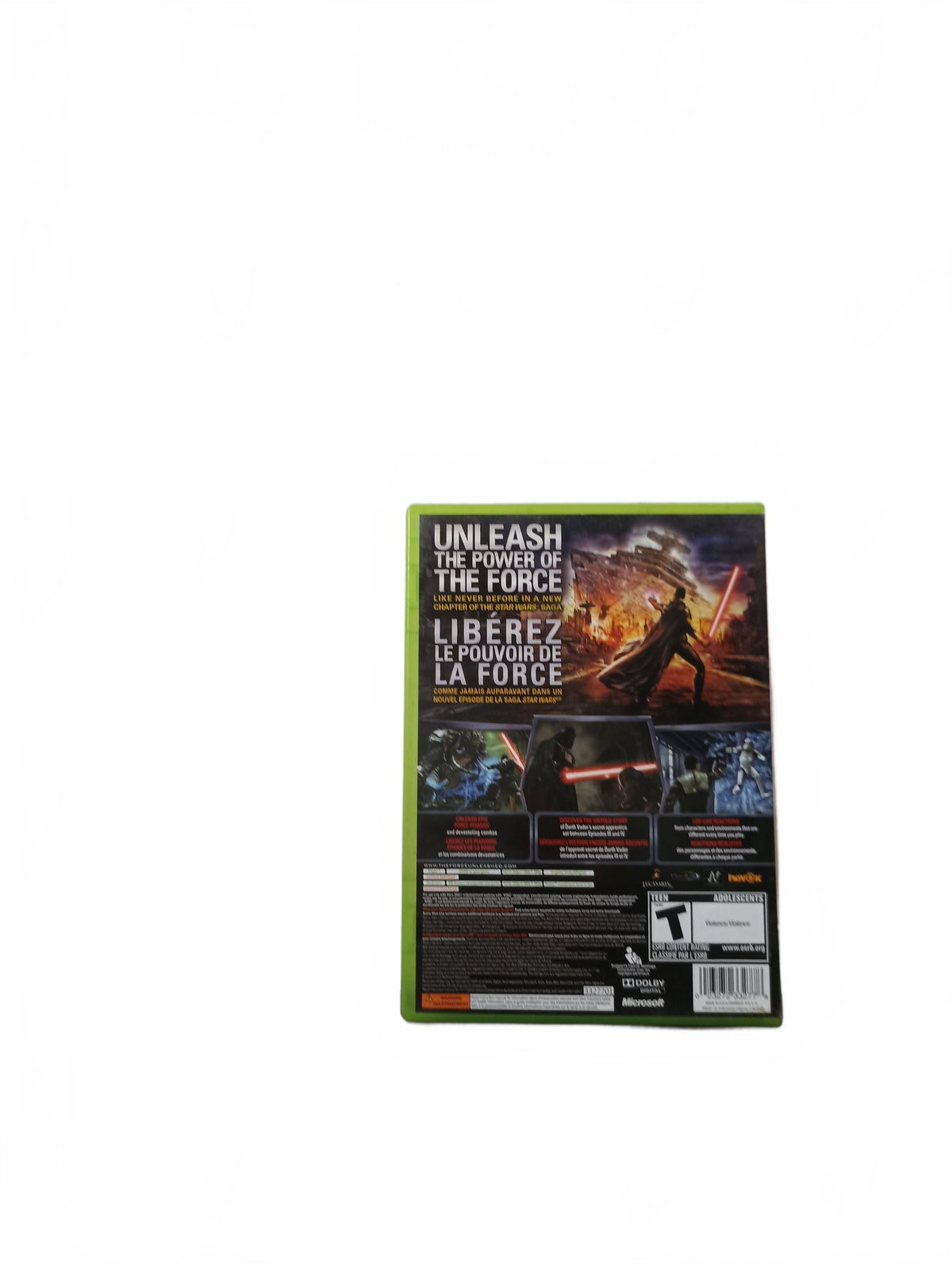 Star Wars the Force Unleashed Xbox 360 Version USA