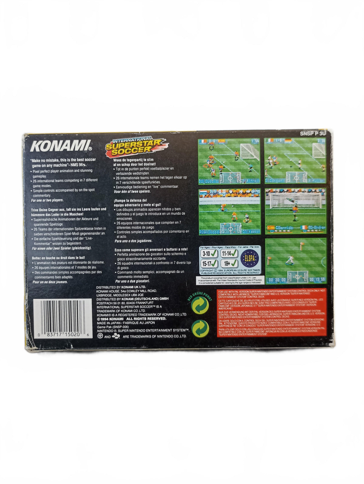 International Superstar Soccer Super Nintendo