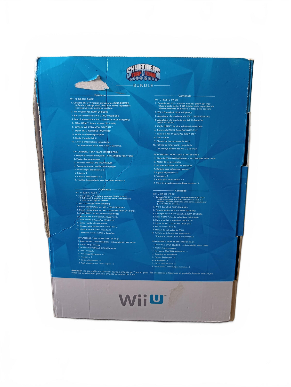 Boite Console Wii U Skylanders Trap Team (Jeu + Accessoire seulement)