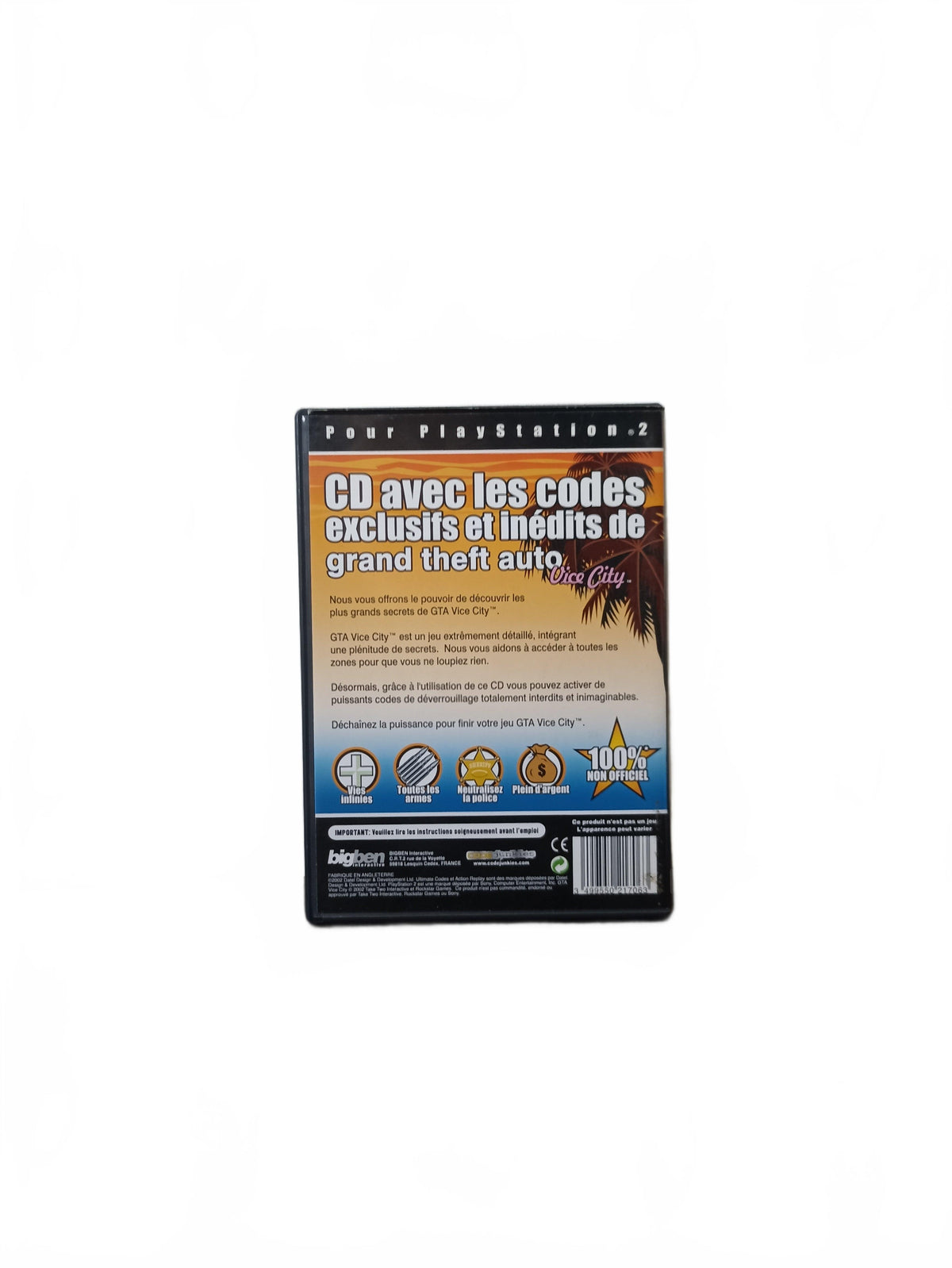 Action Replay GTA Vice City Playstation 2 (PS2)