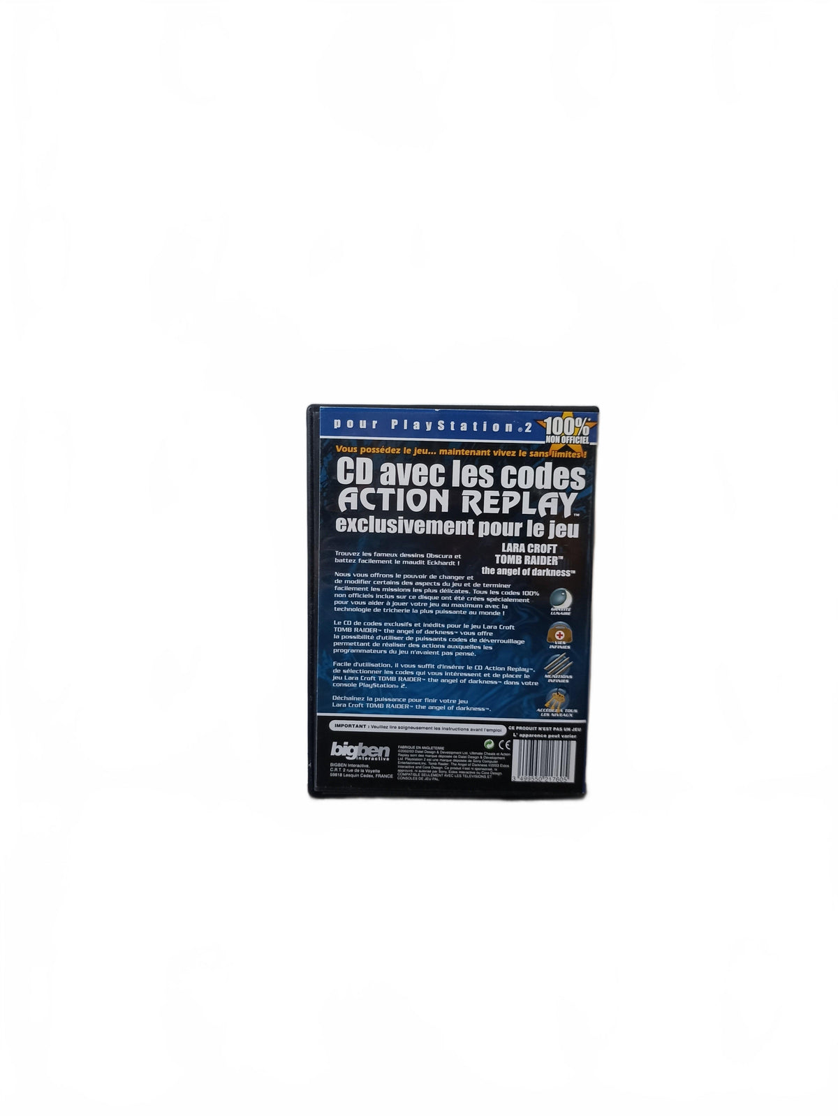 Action Replay Tomb Raider Playstation 2 (PS2)