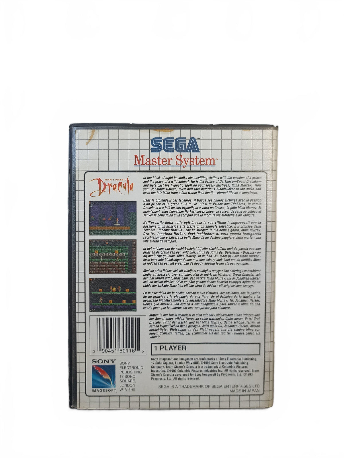 Bram Stoker's Dracula Master System