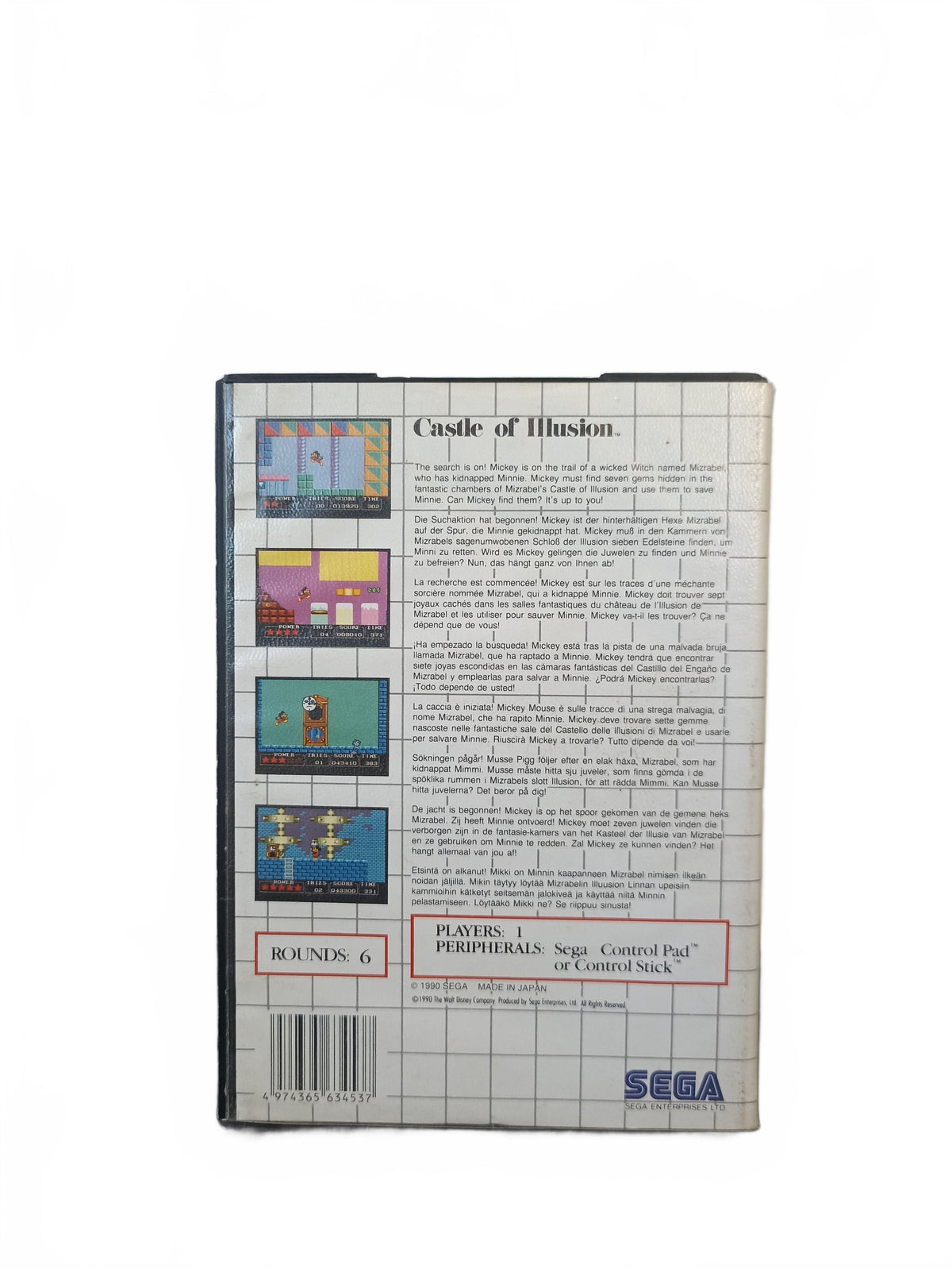 Castle of Illusion Starring Mickey Mouse Master System