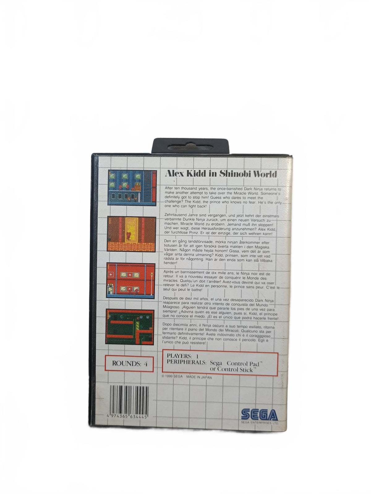 Alex Kidd in Shinobi World Master System