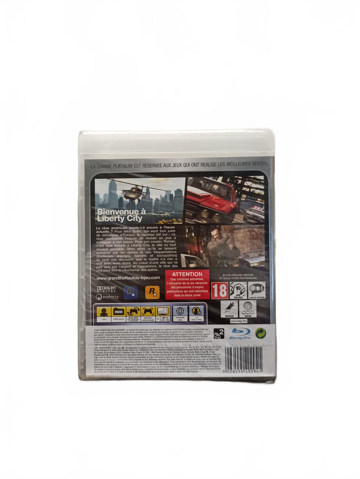 Grand Theft Auto IV Platinum PS3 Blister