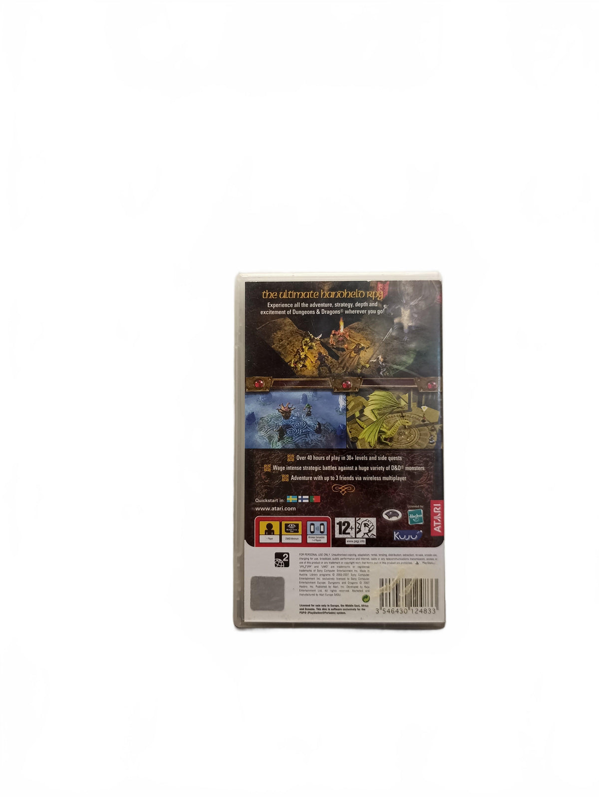 Dungeons Dragons Tactics Playstation Portable Version PSP