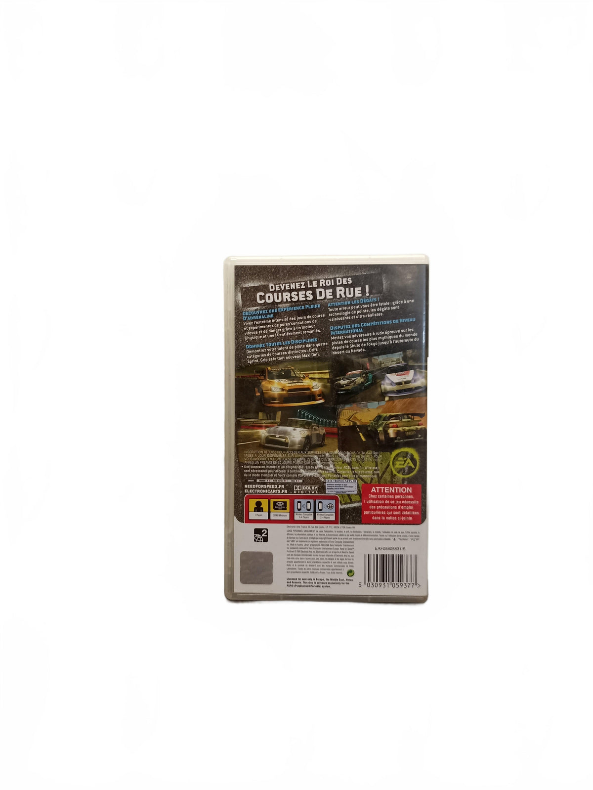 Need For Speed Pro Street Playstation Portable Version PSP