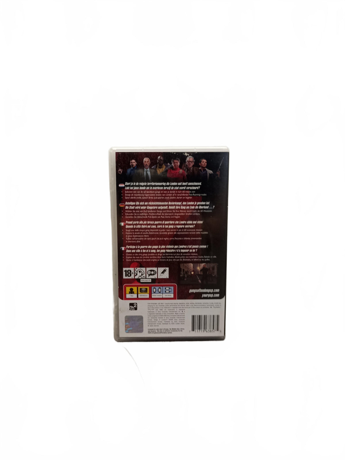Gangs Of London Playstation Portable Version PSP