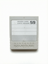 Carte Mémoire Grise GameCube  59 blocs
