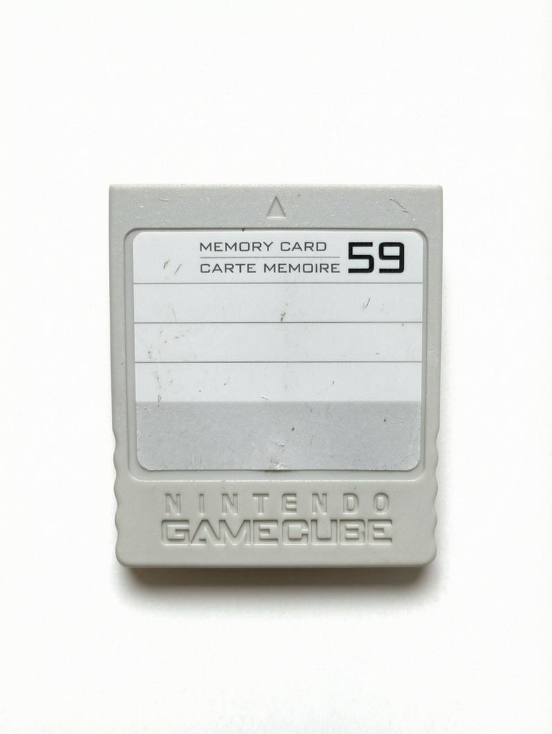 Carte Mémoire Grise GameCube  59 blocs