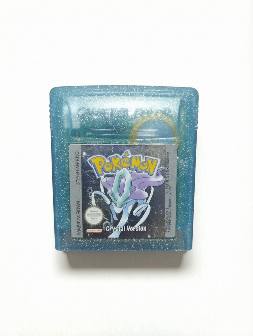 Pokémon Version Cristal – Game Boy Color (EUR, loose, sans boîte ni notice)