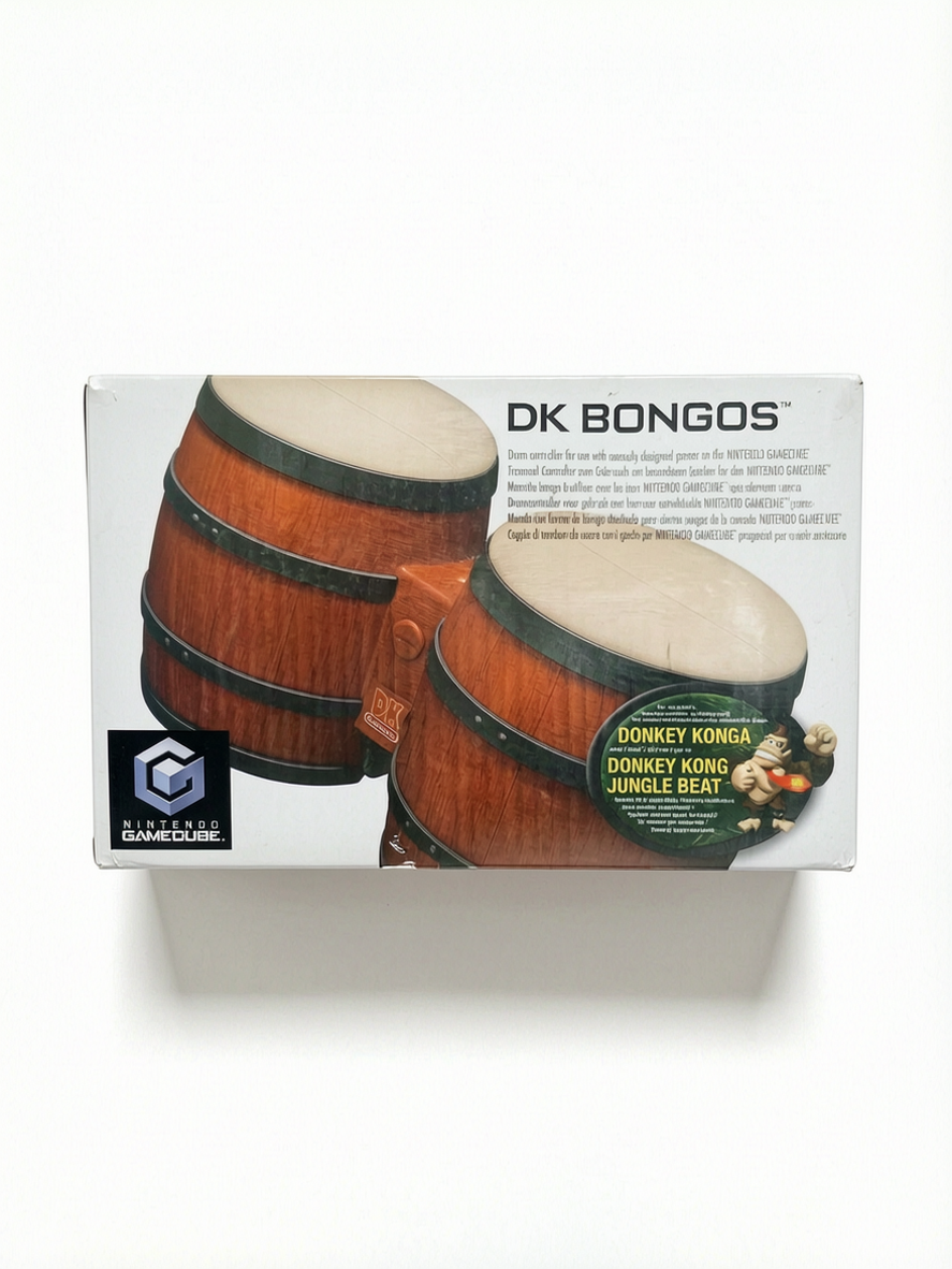 DK Bongos – Accessoire officiel Nintendo GameCube (Complet, sans cale)
