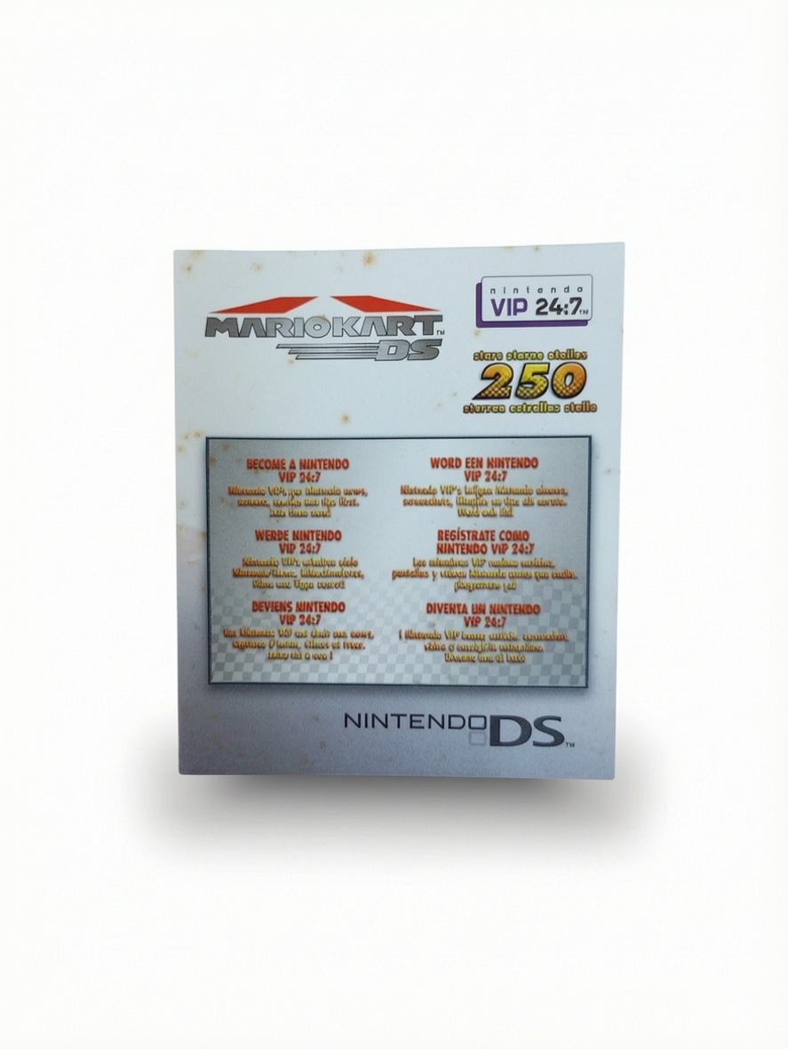 Carte VIP Mario Kart Nintendo DS