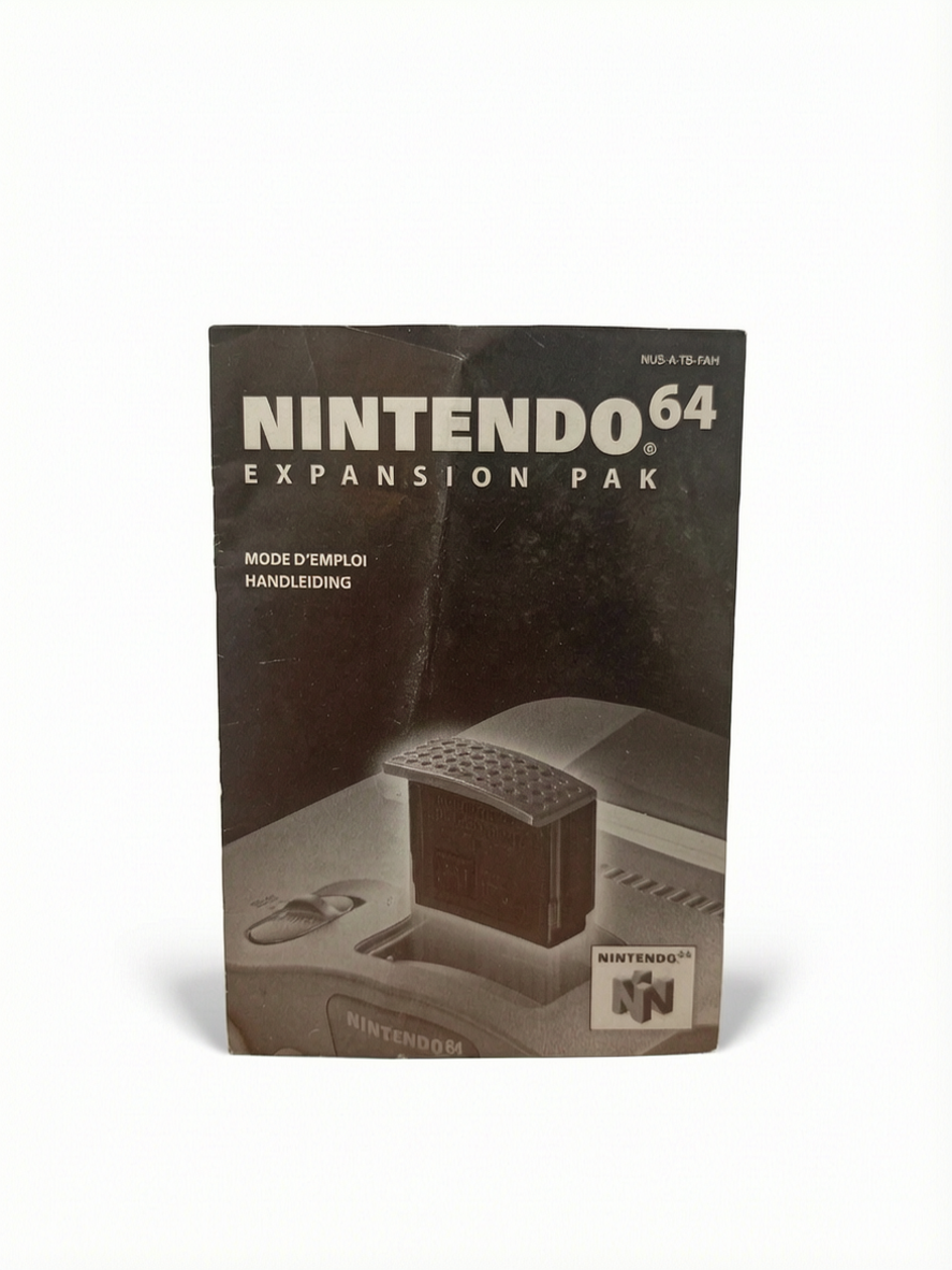 Notice expansion Pak Nintendo 64 FAH