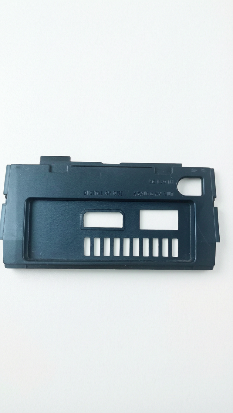 Plasturgie Coque Arrière Console Noire GameCube