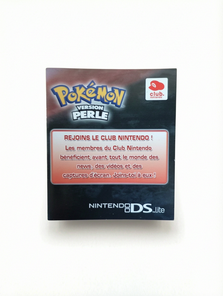 Carte VIP Pokémon Perle Nintendo DS