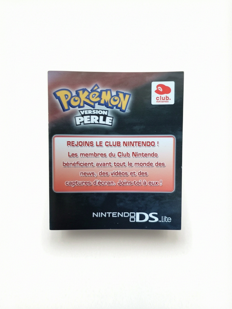 Carte VIP Pokémon Perle Nintendo DS