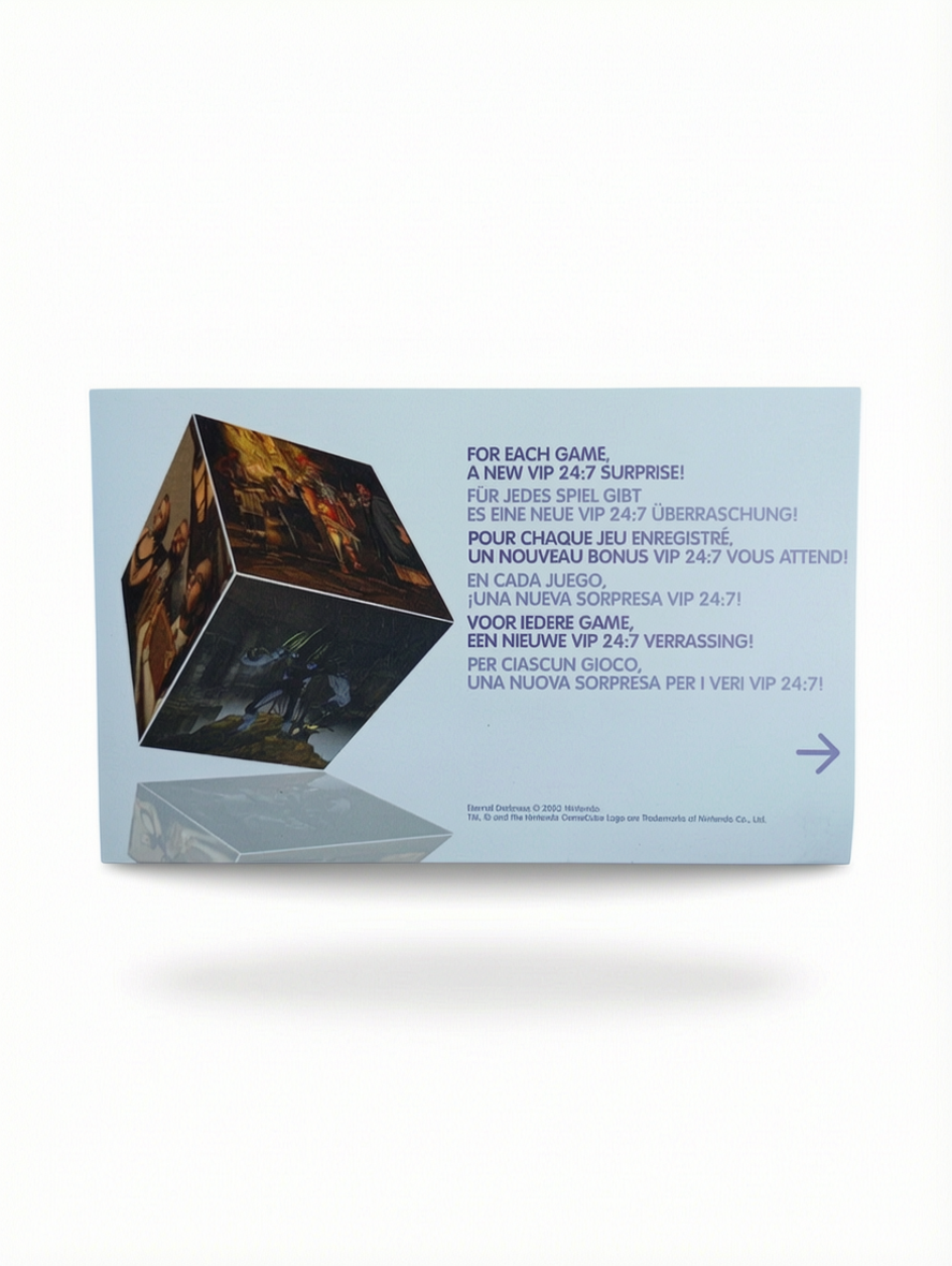 Carte VIP Eternal Darkness GameCube