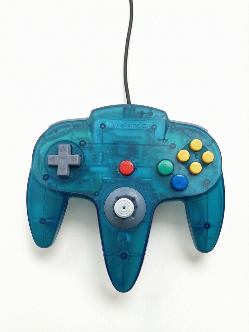 Manette Bleue Transparent Nintendo 64 (N64)