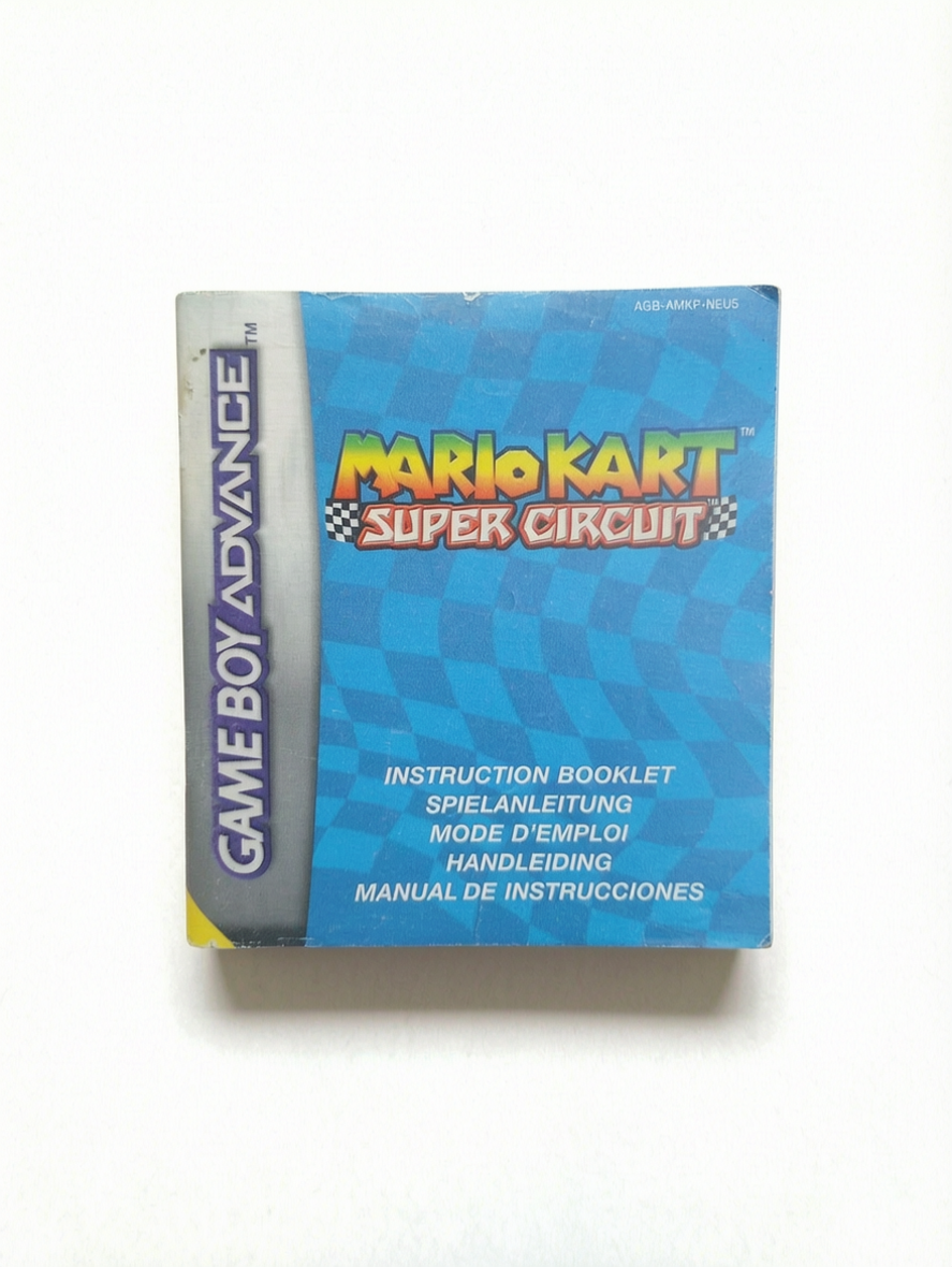 Notice Mario Kart Super Circuit Game Boy Advance