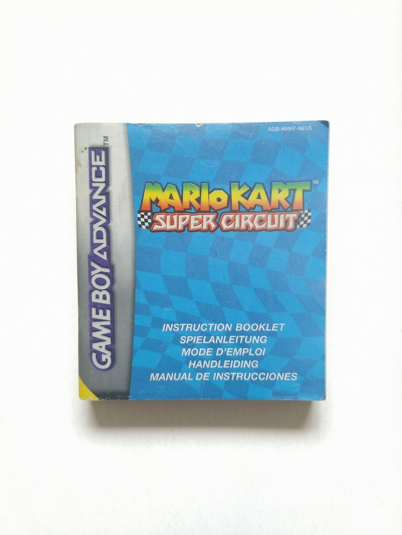 Notice Mario Kart Super Circuit Game Boy Advance