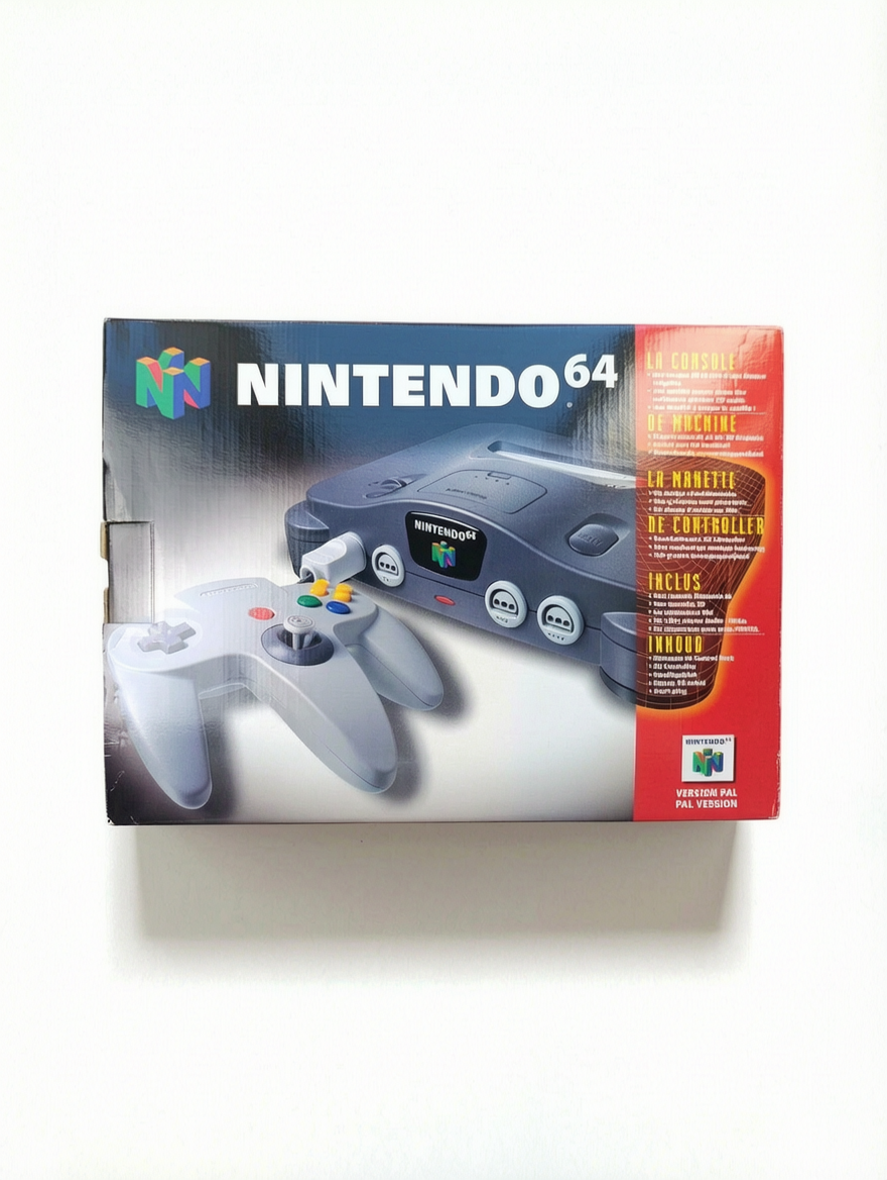 Console Nintendo 64 en boîte