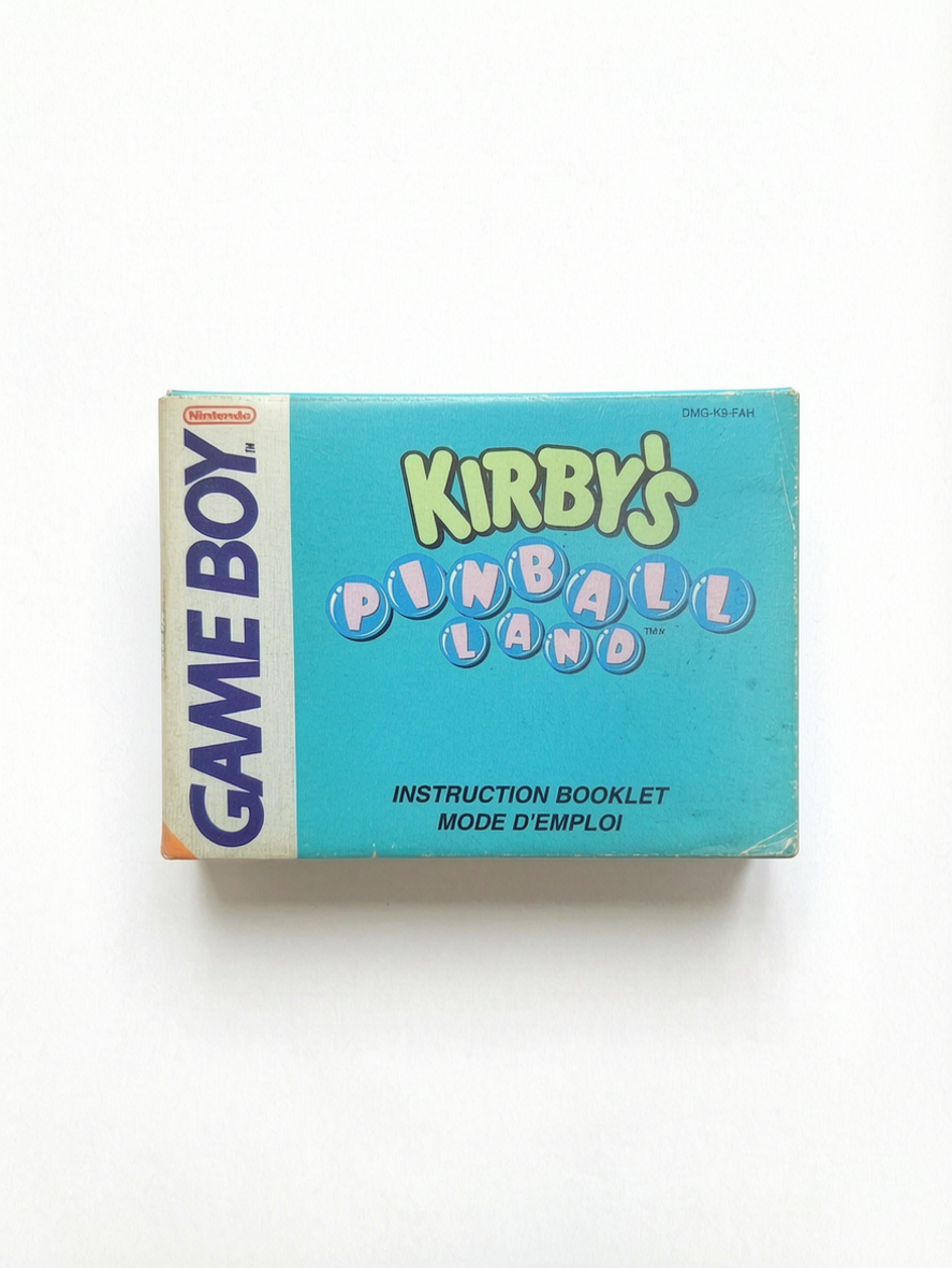 Notice Kirby's Pinball Land Game Boy