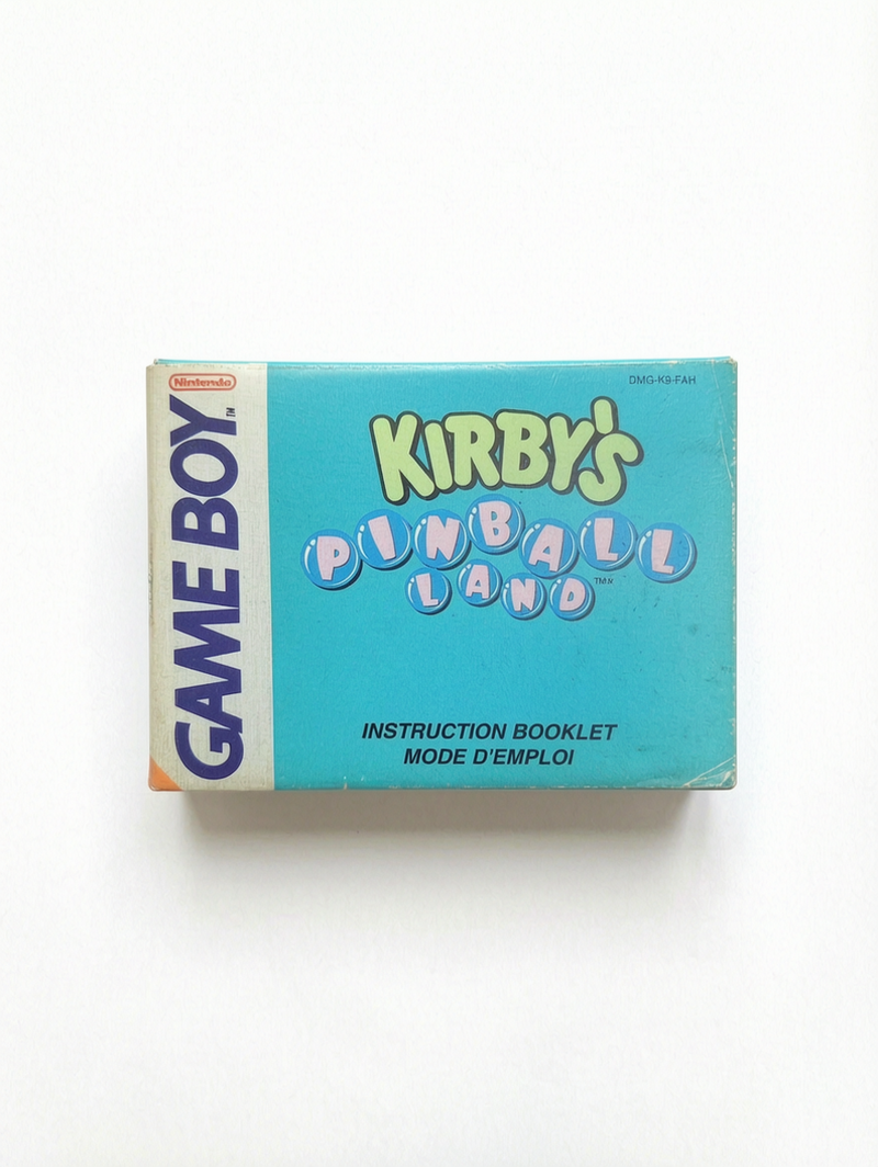 Notice Kirby's Pinball Land Game Boy