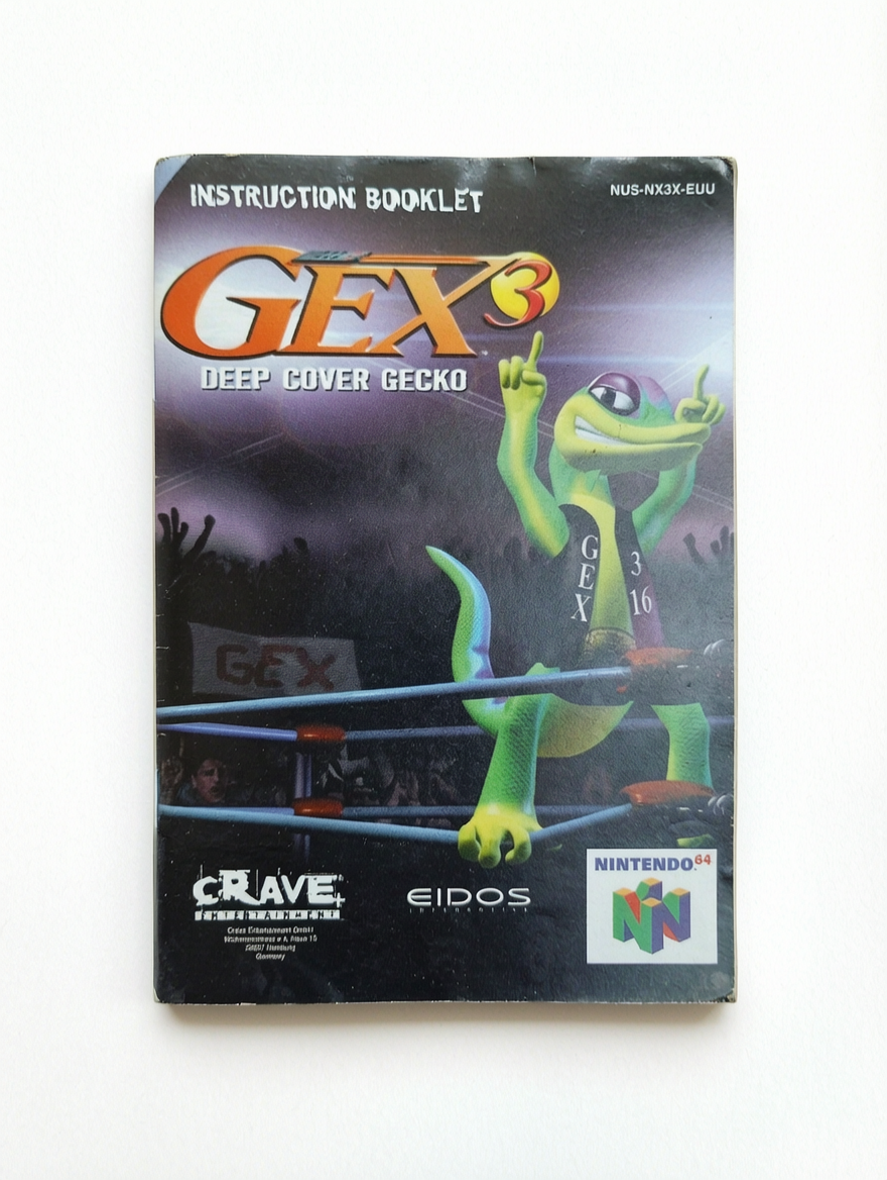 Notice Nintendo 64 : Gex 3 Deep Gecko