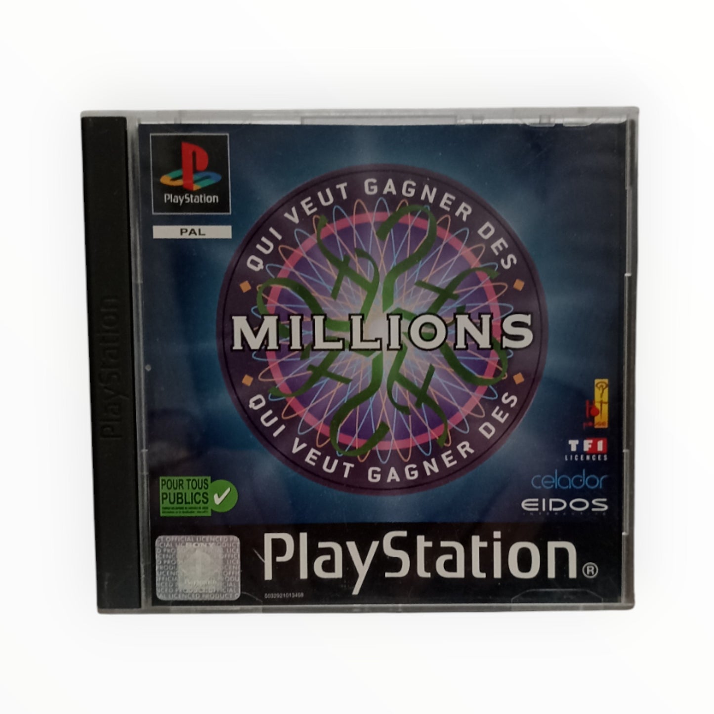 Jeu Qui veut gagner des Millions complet pour PlayStation 1 version PAL FR