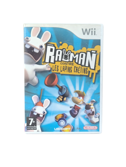 Jeu Rayman contre les Lapins Crétins sur Nintendo Wii complet en boîte avec notice

