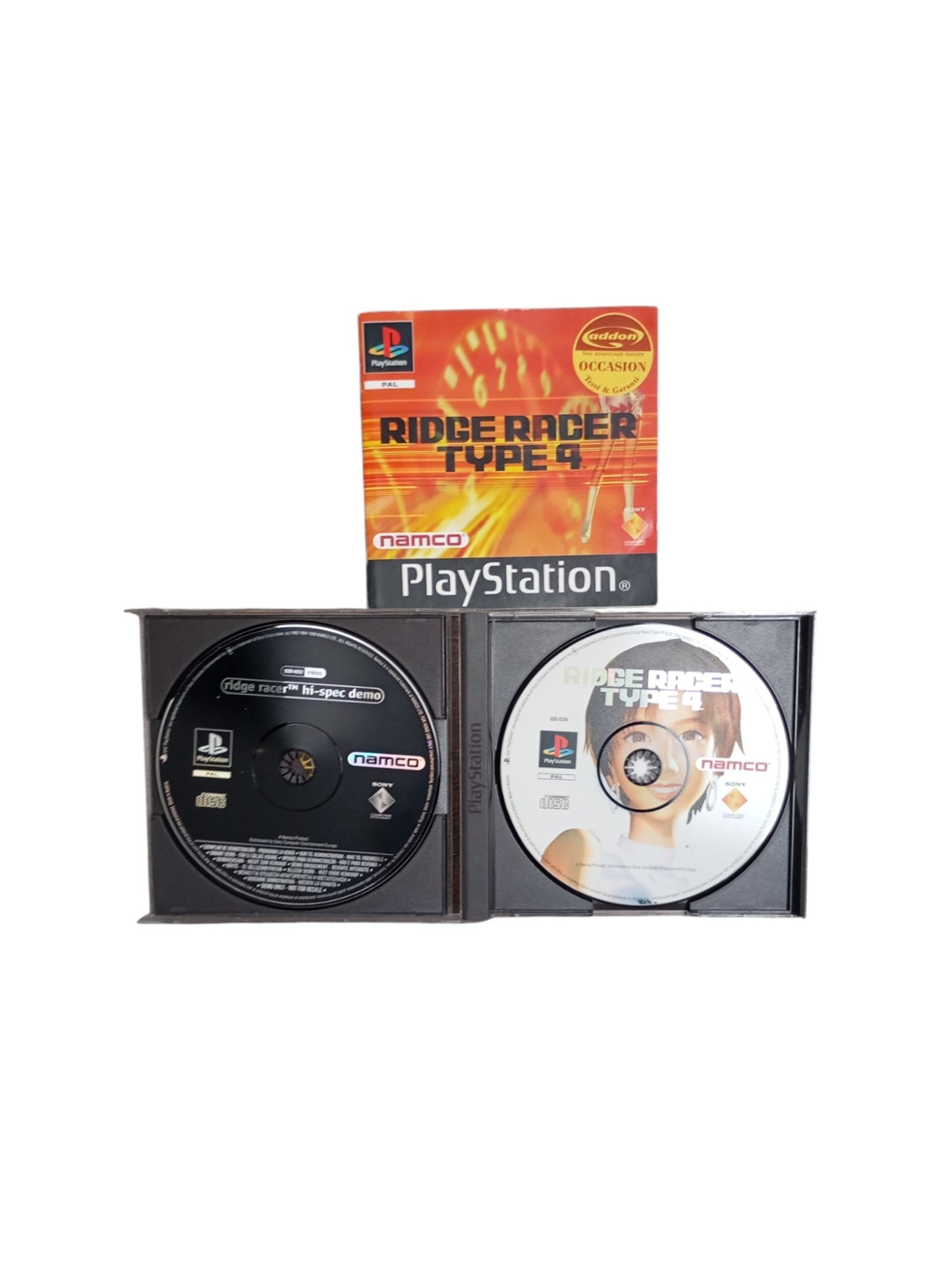 Ridge Racer Type 4 PlayStation 1 complet en boîte avec disque et notice