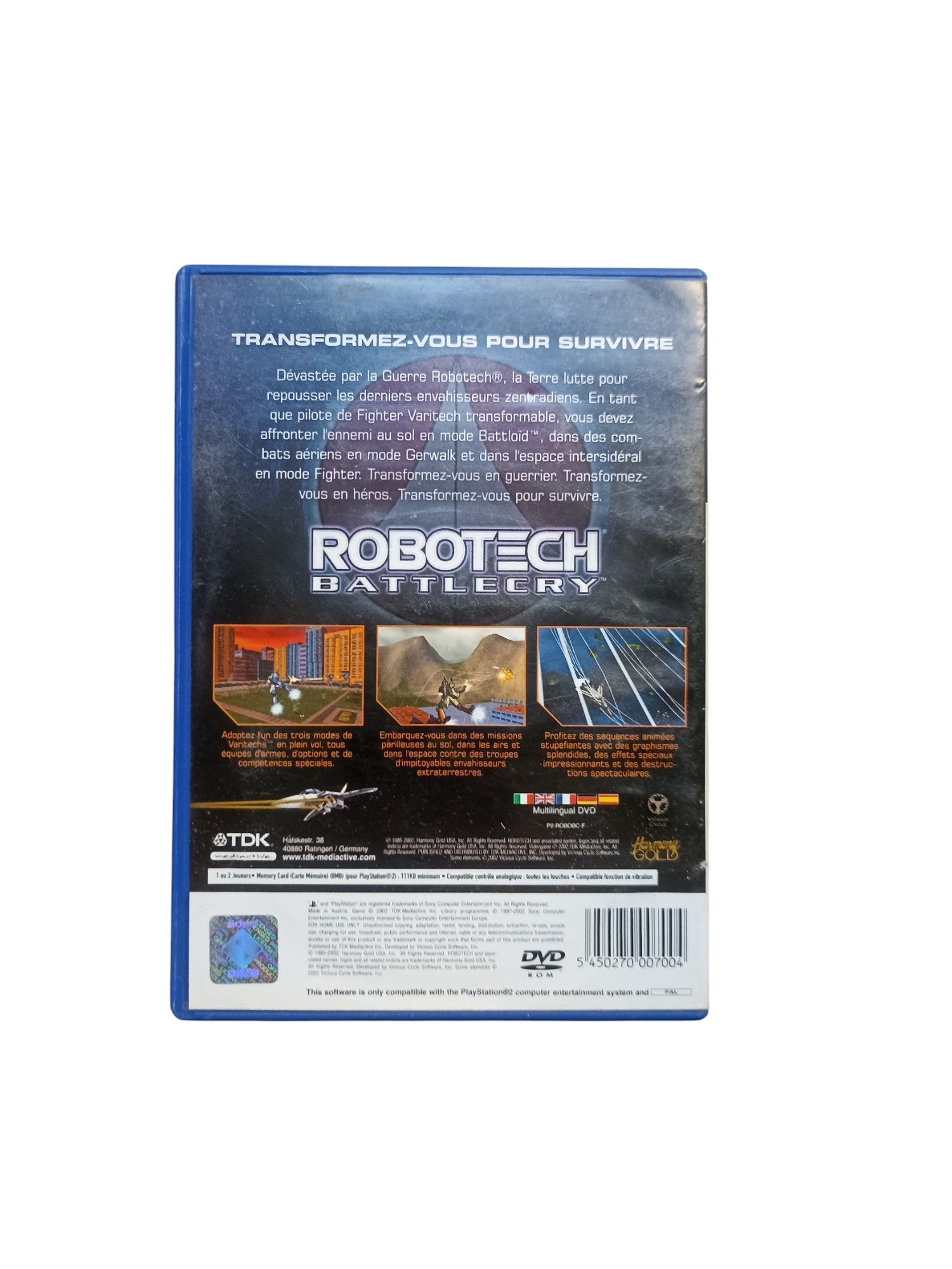 Robotech: Battlecry – PlayStation 2 (Complet, PAL) - Masaru